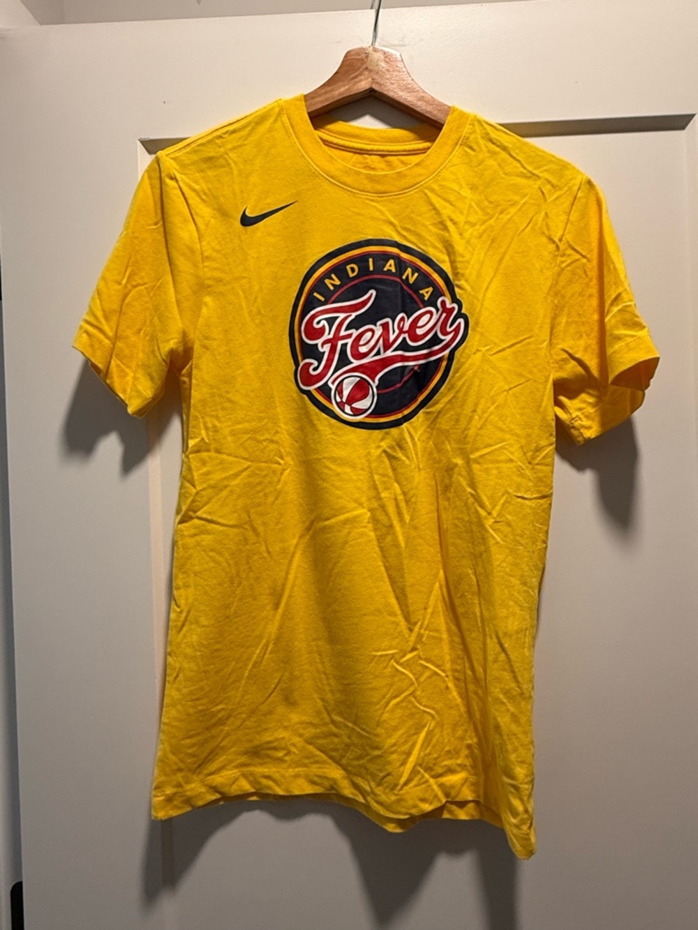 Nike Indiana Fever Dry Fit Yellow Logo T-Shirt - womens XS